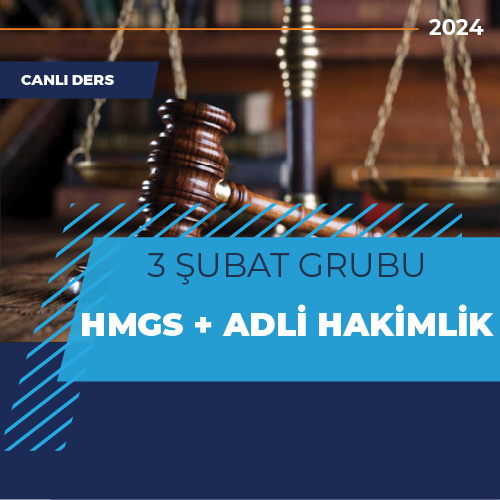 Hukuk Mesleklerine Giriş Sınavı + Adli Hakimlik Sınavı - Online - 3 Şubat 2024 