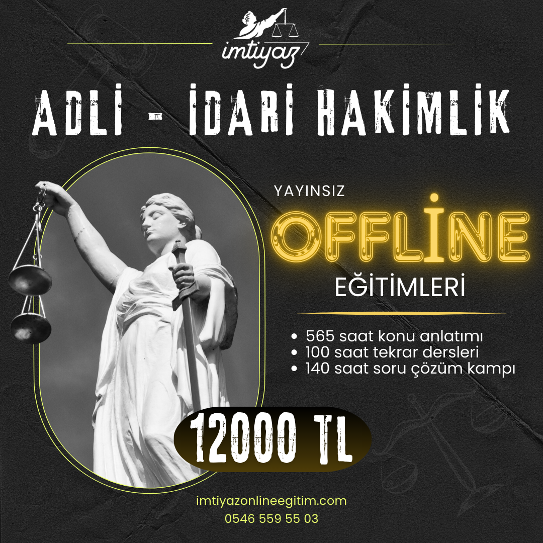 2024 - Adli - İdari Hakimlik Offline Eğitimi