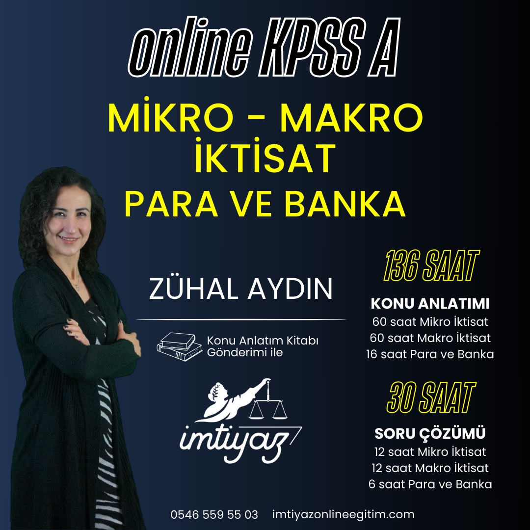 KPSS A - Mikro - Makro İktisat & Para ve Banka