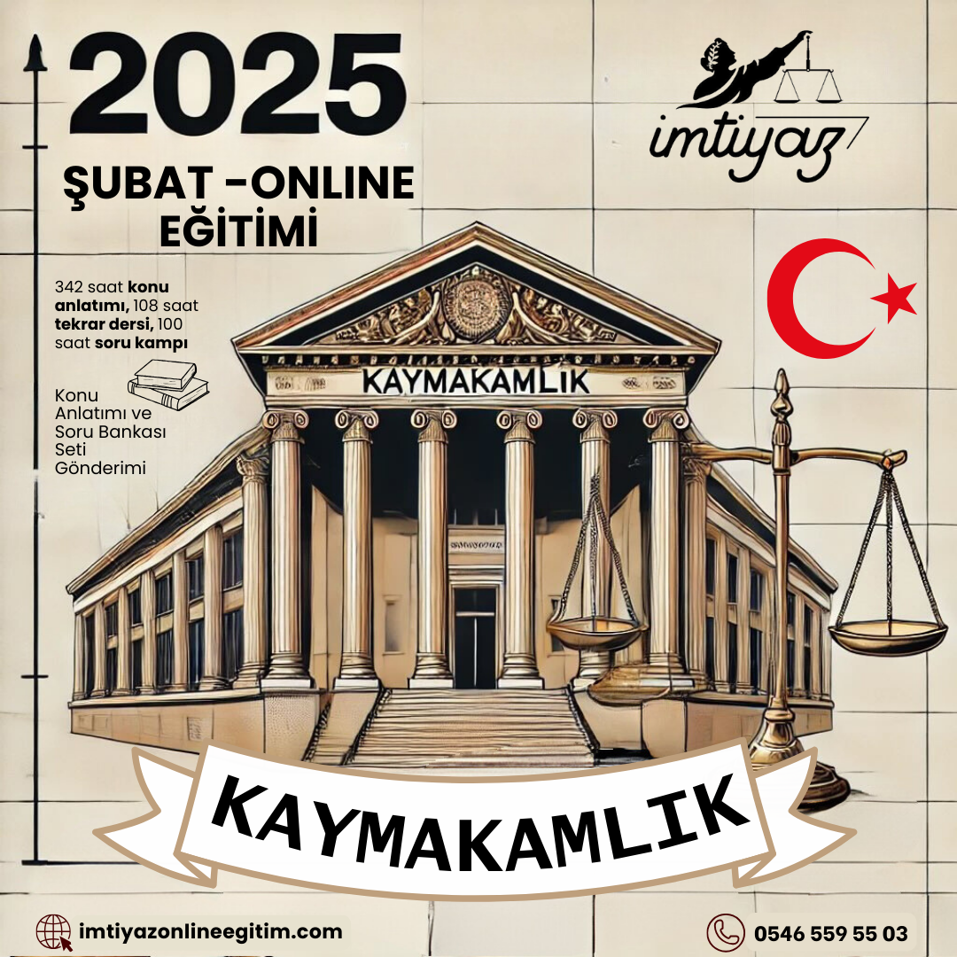 2025 - Şubat Kaymakamlık Online Ders Paketi - Yayınlı